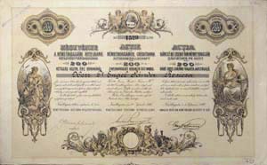 Németbogsáni Hitelbank Részvénytársaság részvény 200 korona 1897