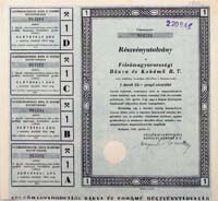 Felsőmagyarországi Bánya- és Kohómű Részvénytársaság részvényutalvány 25 pengő 1946