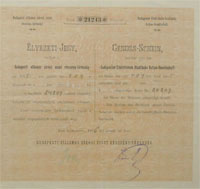Budapesti Villamos Városi Vasút Részvénytársaság élvezeti jegy 1916